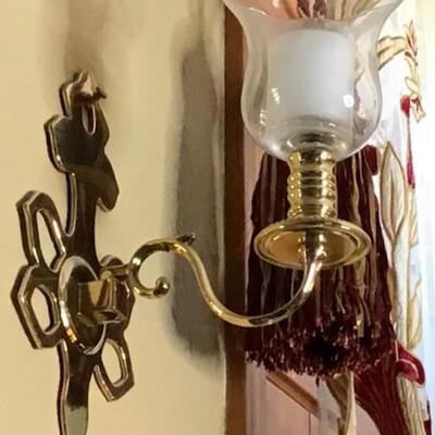 226 - Brass Sconce Candleholder   #2