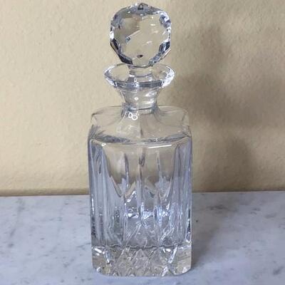 238 - Vintage Unmarked Waterford Lismore Square Decanter