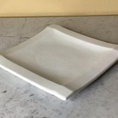 260 - (6) White Jam  Ceramica Dinner Plates
