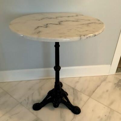  Marble Top Round Table