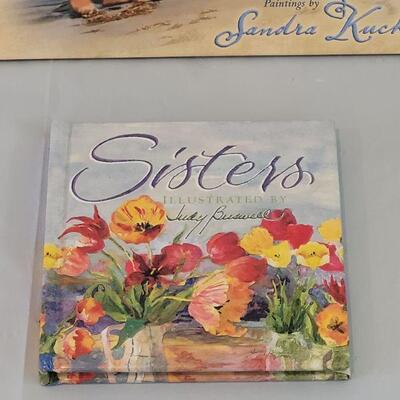 Lot 57: Sisters Books, Picture Frame and Penny Charm Plaque 