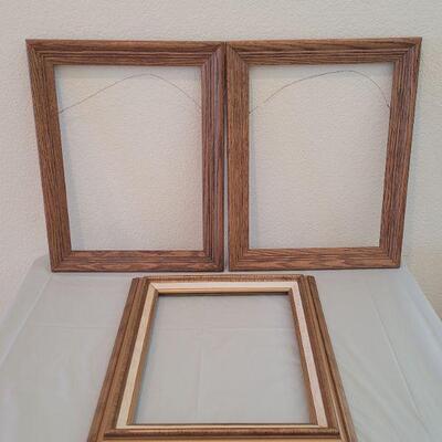 Lot 66: (3) Wood Frames 