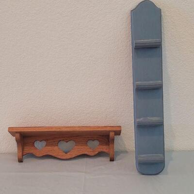 Lot 69: (2) Deco Shelves