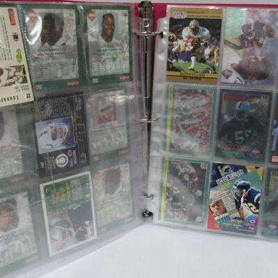 2 Binders Almost Full of Football Cards, 1 Binder Has 85 Pages, the Other Has 41 Pages. Read description for more details