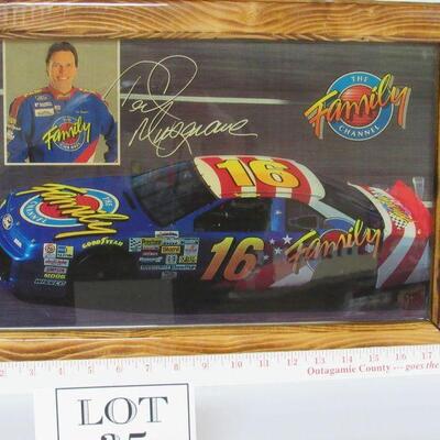Ted Musgrave Nascar Family Channel Framed Picture