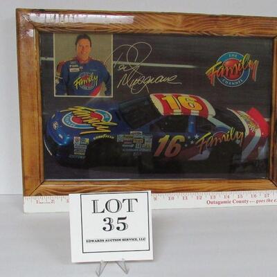 Ted Musgrave Nascar Family Channel Framed Picture