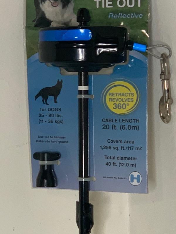 (B) Retractable Cable Tie Out