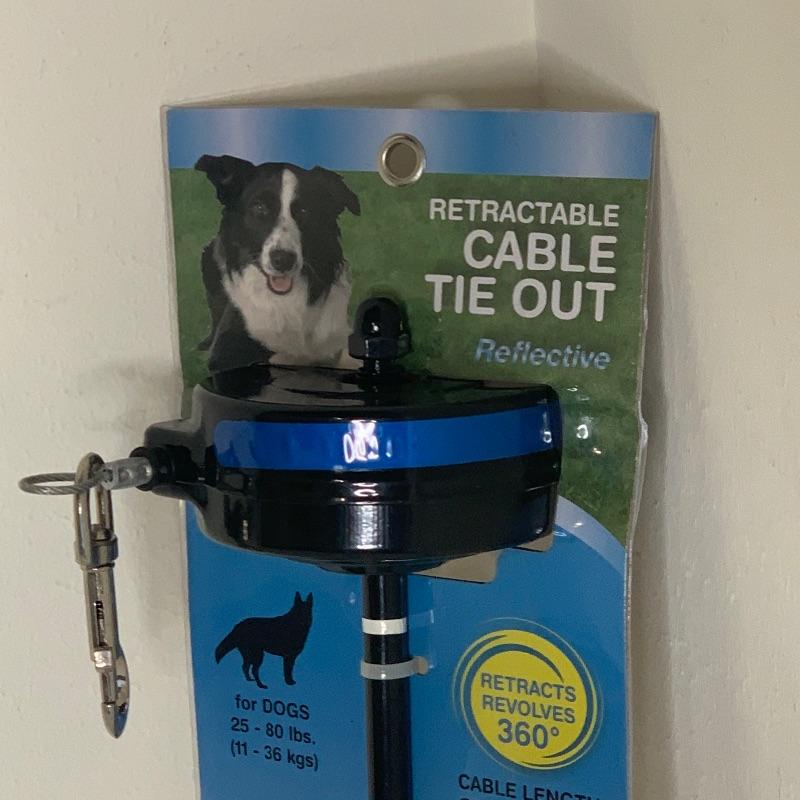 (B) Retractable Cable Tie Out