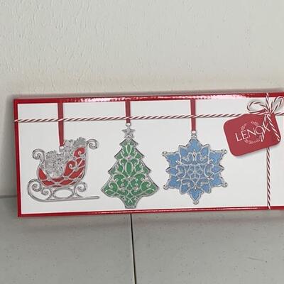 Lenox ( 4 boxes) Set of (3) Christmas Ornaments 