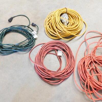 Extension Cords Various Sizes and Gauges