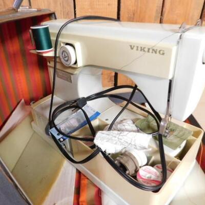 Vintage Viking Husqvarna Sewing Machine Model 6030 with Box and Accessories