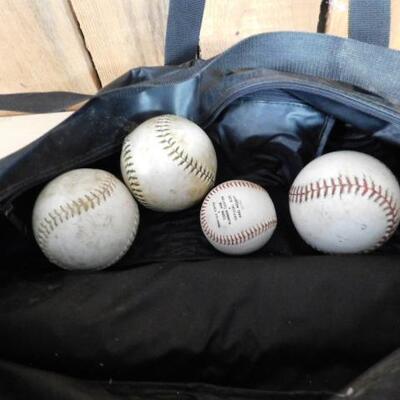 Easton Baseball Bag with Softballs and Bats