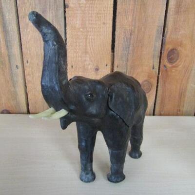 Leather Elephant Figurine 11