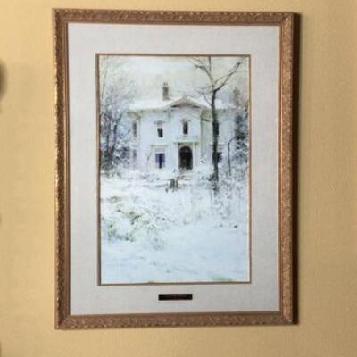 292 - Framed Victorian Winter Print - Richard Smith