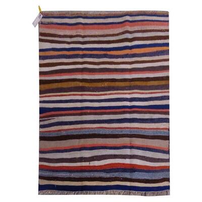 PERSIAN VINTAGE KILIM MADE WITH NATURAL WOOL AND COTTON 133x123cm Retail $1584