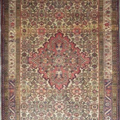 Persian hamedan Authentic Traditonal Vintage Persian Rug 9'9"x5'3" Retail $5290