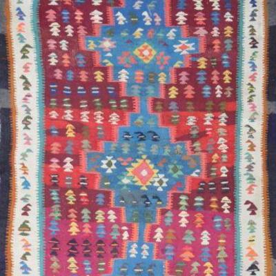 Persian Seneh, Vintage Kilim Collection and Modern kilim 8'0"x3'0" Retail $1867
