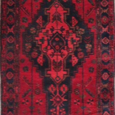 Persian hamedan Authentic Traditonal Vintage Persian Rug 4'9"x3'3" Retail $1555