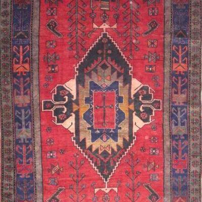 Persian hamedan Authentic Traditonal Vintage Persian Rug 10'1"x5'3" Retail $5497