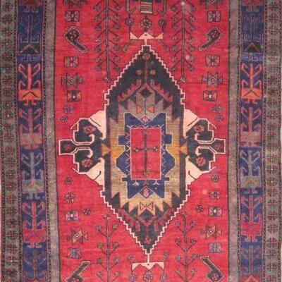 Persian hamedan Authentic Traditonal Vintage Persian Rug 10'1