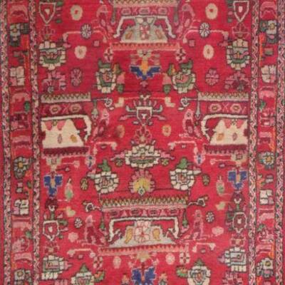 Persian hamedan Authentic Traditonal Vintage Persian Rug 8'1