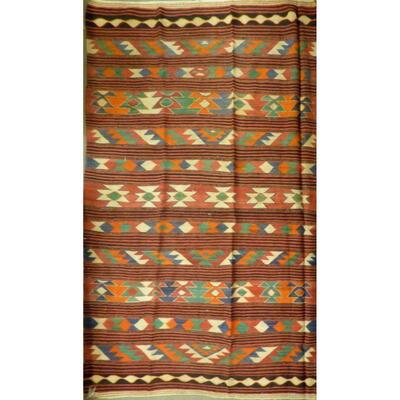 Authentic Persian Vintage Kilim Wool Seneh Collection 8'8