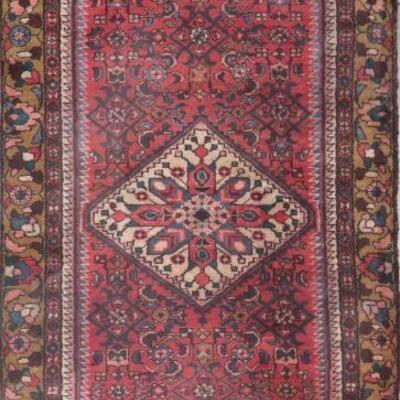 Persian hamedan Authentic Traditonal Vintage Persian Rug 9'8"x4'3" Retail $4252