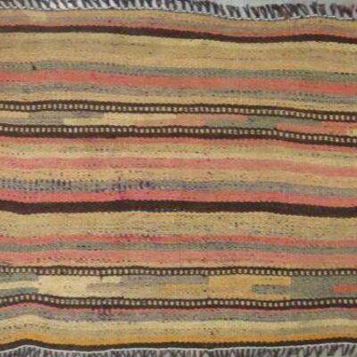 Persian Seneh, Vintage Kilim Collection Area kilim 4'0