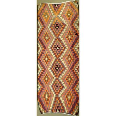 Authentic Persian Vintage Kilims Wool Seneh Collection 8'11"x3'7" Retail $2490