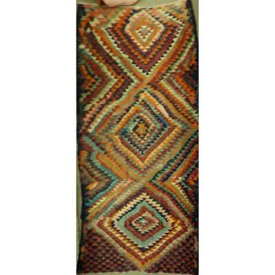 Authentic Persian Vintage Kilims Natural Wool Seneh 11'3