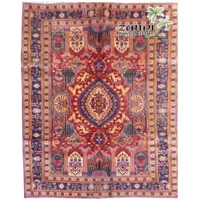 Mashad Wool Persian Rug Size 9'1
