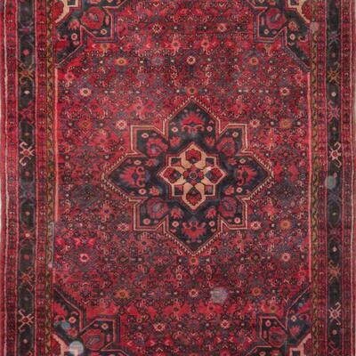 Persian hamedan Authentic Traditonal Vintage Rug 6'8