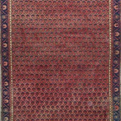 Persian hamedan Authentic Traditonal Vintage Rug 5'8"x3'1" Retail $1764