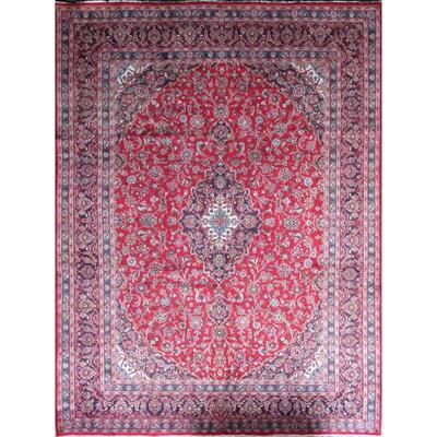 Persian mashhad Authentic Traditonal Vintage Rug 12'9