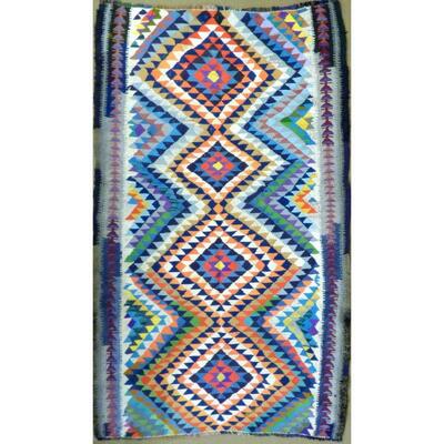Authentic Persian Vintage Kilim Wool Seneh Collection 8'10"x5'1" Retail $3501