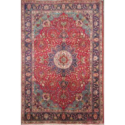 Persian tabriz Authentic Traditonal Vintage Rug 10'10"x6'6" Retail $7260