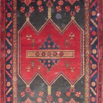 Persian hamedan Authentic Traditonal Vintage Rug 8'9"x4'9 Retail $4356