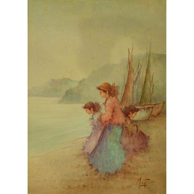 Painting Canvas Wall Art French Oil Painting Decoration 50"x70" Retail $5186