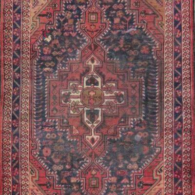 Persian hamedan Authentic Traditonal Vintage Rug 7'8"x4'6" Retail $3630