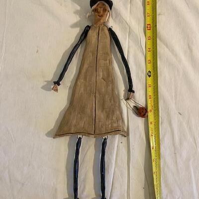 Ceramic Halloween witch hanging decoration
