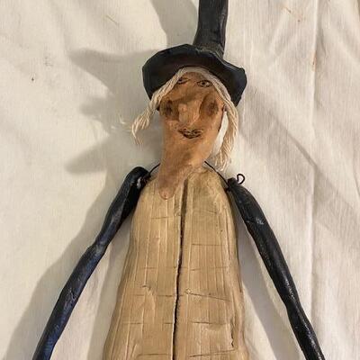 Ceramic Halloween witch hanging decoration