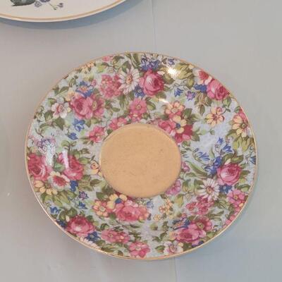 Lot 76: Mixed China Plates and 2 Small Bowls and 1 Collector's Plate