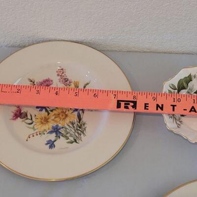 Lot 76: Mixed China Plates and 2 Small Bowls and 1 Collector's Plate