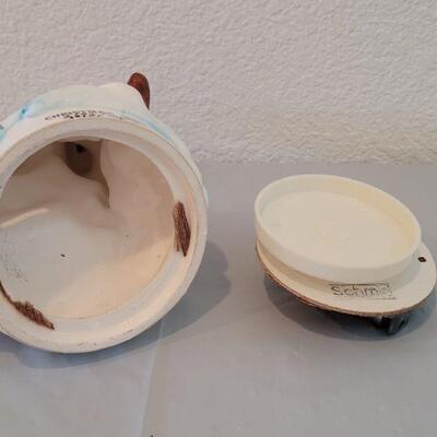 Lot 82: Vintage Disney Blown Glass Mickey Mouse Miniature and 1st Edition Schmid Disney Rotating Music Box