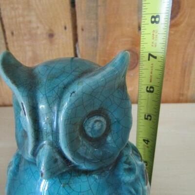 Vintage Glazed Ceramic Owl  7