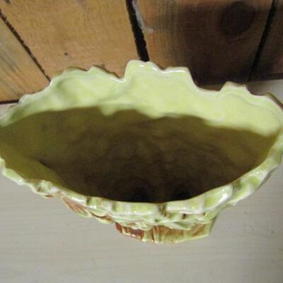 Vintage McCoy Pottery Grapes and Leaves Vase 9
