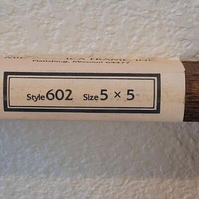 Lot 85: (2) 5 Ã— 5 Wood Picture Frames