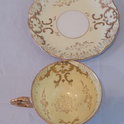 Lot 87: (2) Teacups and Saucers (Tivoli *Possibly Mixed Set and One unmarked)