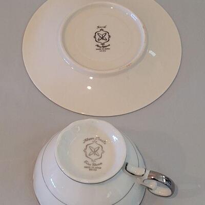 Lot 87: (2) Teacups and Saucers (Tivoli *Possibly Mixed Set and One unmarked)