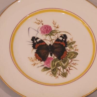 Lot 88: (4) Royal Bayreuth Butterfly China Plates